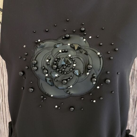 NWT Mignon Doo Sleeveless Top Beading Detail - Picture 2 of 12